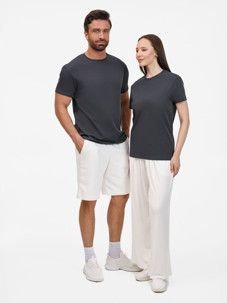 Футболка унисекс T-Bolka 200, темно-серая (графит), размер XL