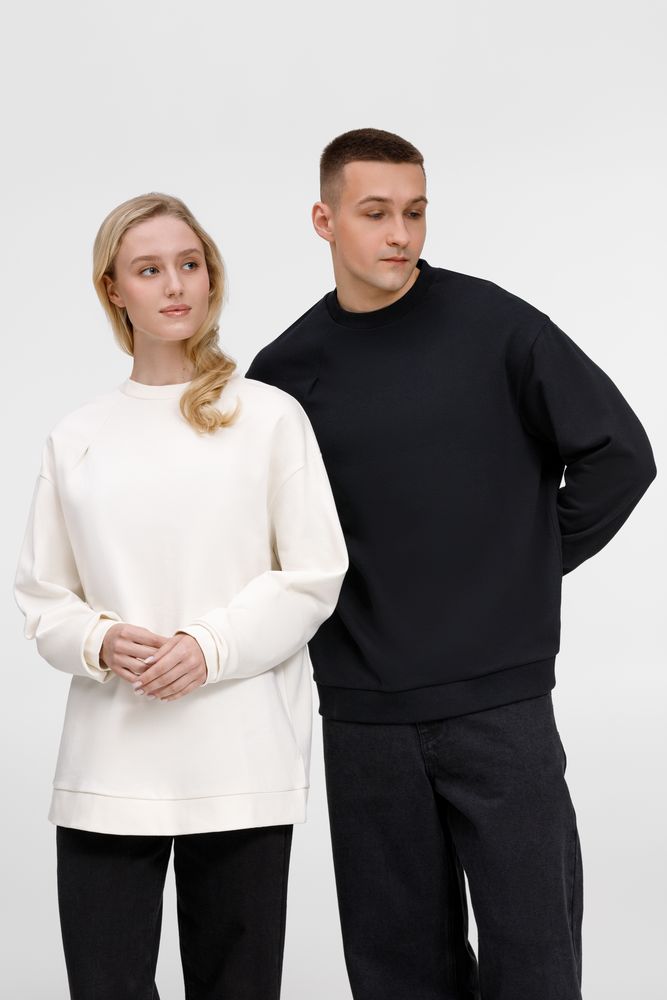 Свитшот унисекс Sinkopa, молочно-белый, размер XL/XXL