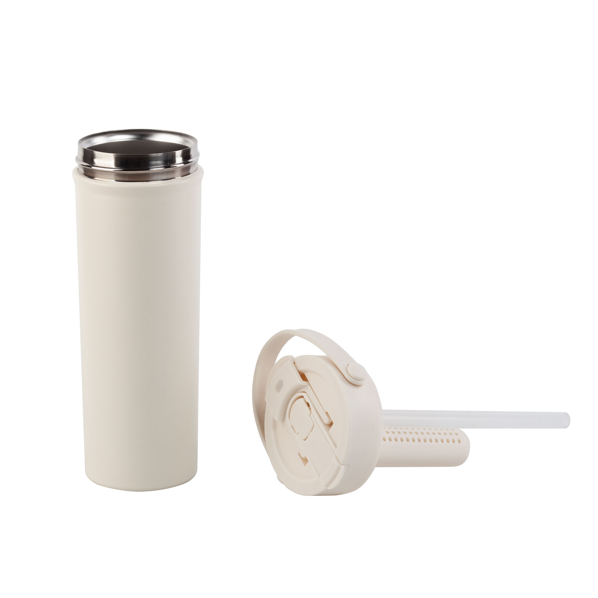 Термокружка "Pinta" 600 мл, покрытие пудра — пример нанесения логотипа () | Print Logo