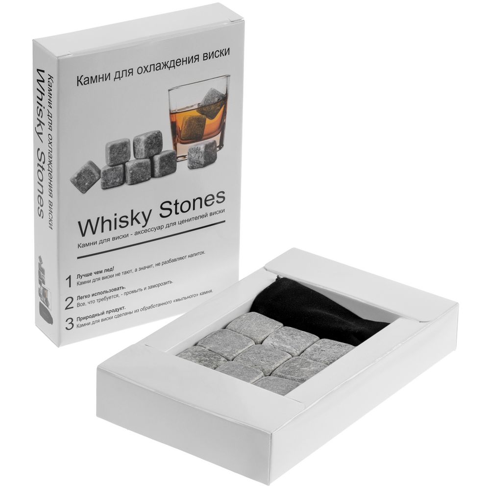 Камни для виски Whisky Stones и подарки фото на сайте Print logo.