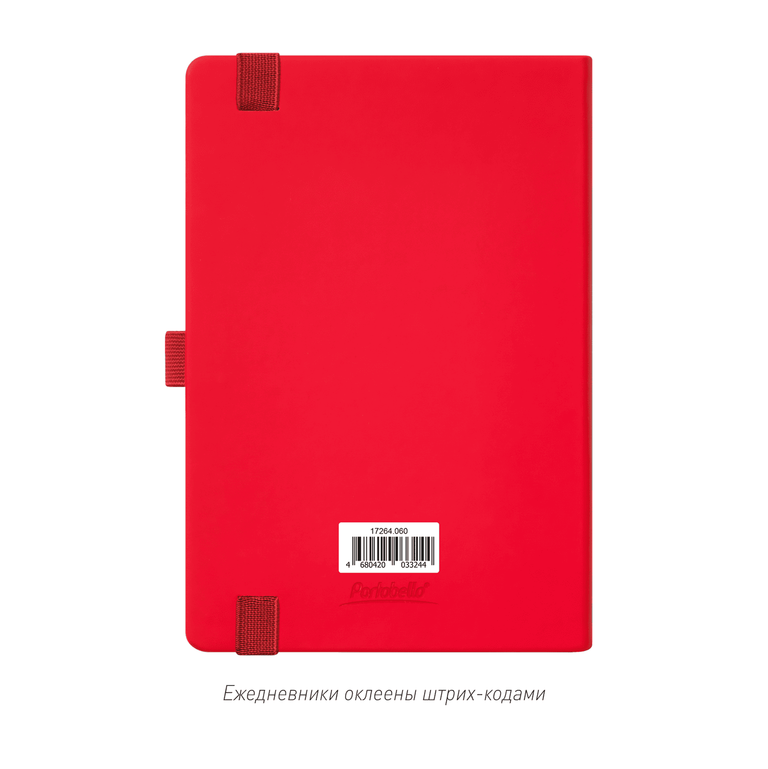 Ежедневник Альфа (Alpha) недатированный, красный/серый