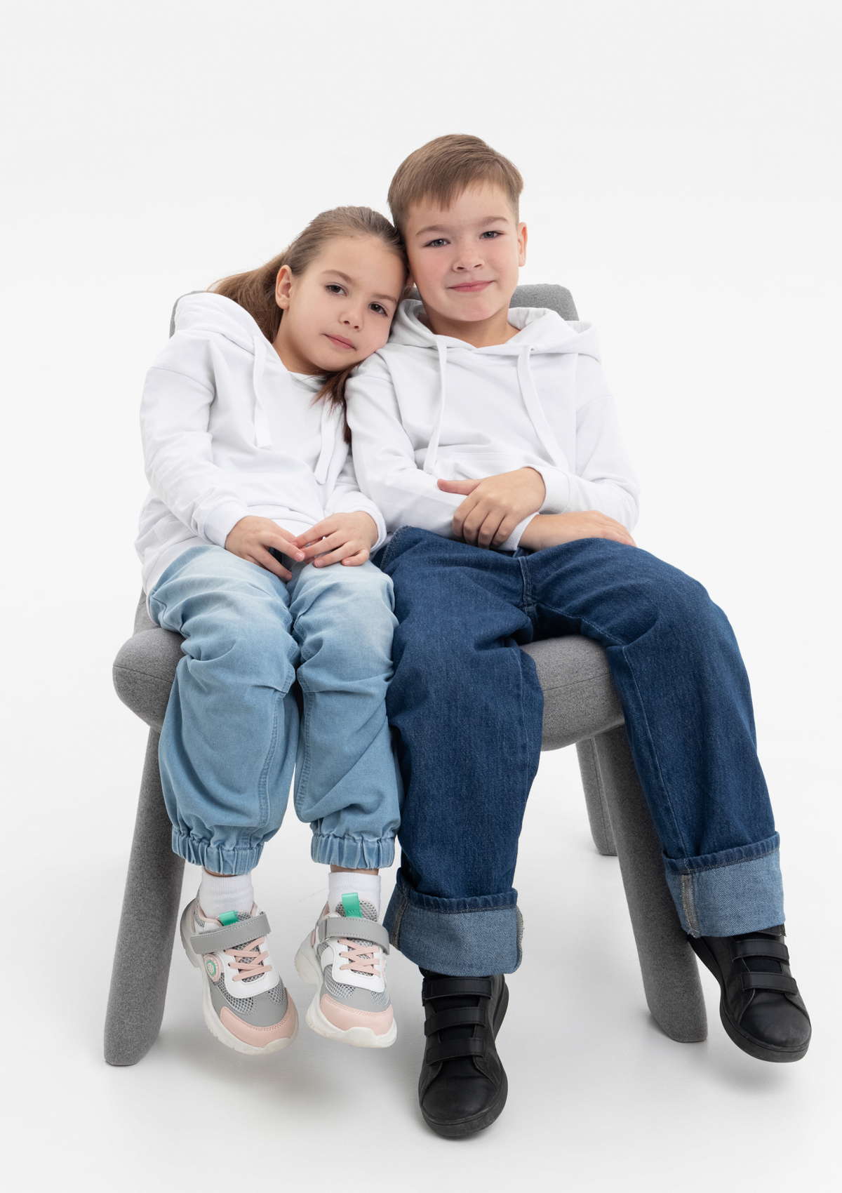 Худи детское STAN футер без начеса 260, 23J, Белый,  (10/1)  (14/14 лет)