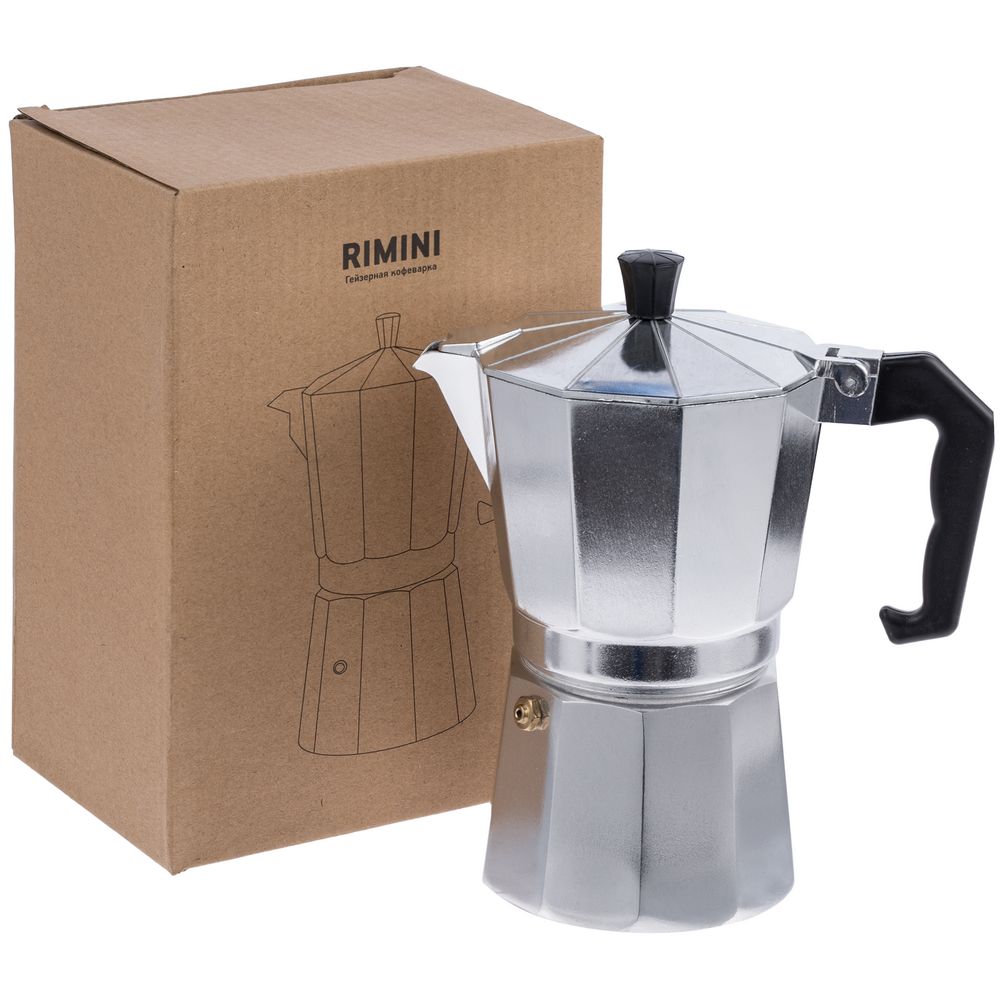 Гейзерная кофеварка Rimini с логотипом Molti | Print Logo