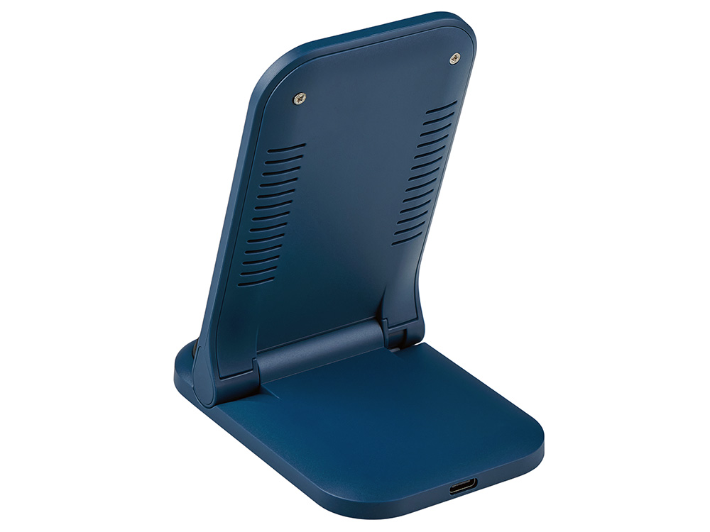 Беспроводное зарядное устройство Foldy, 15 Вт, темно-синий