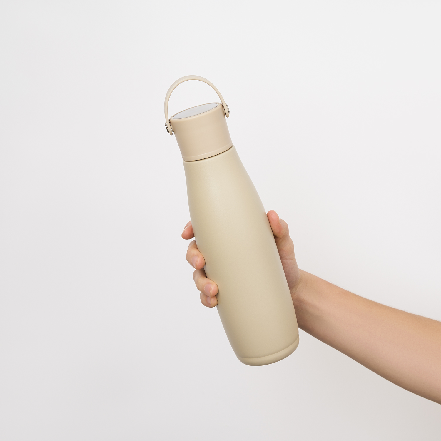 Термобутылка вакуумная герметичная Боска (Bosca), бежевая