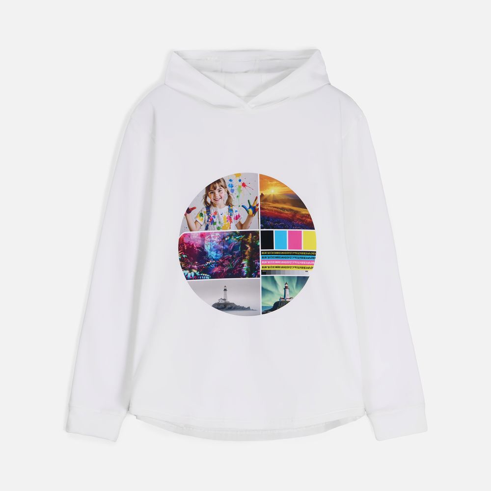 Худи унисекс Morfiss, белое, размер XL/XXL