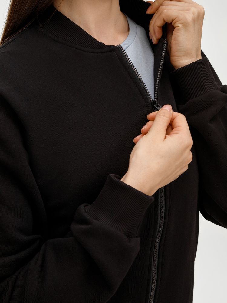 Бомбер унисекс Townie, черный, размер M