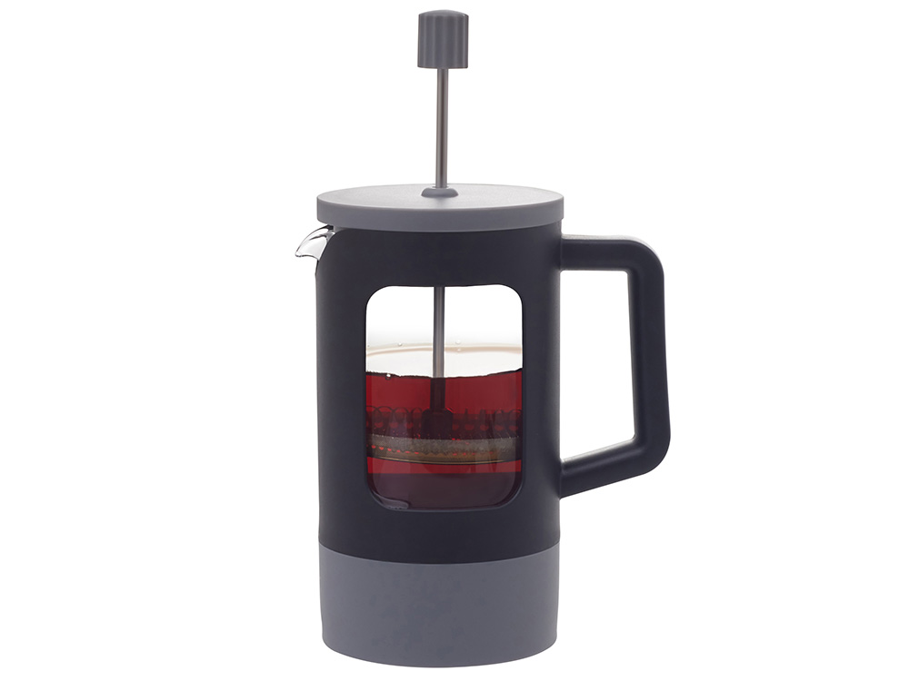 Френч-пресс Double Tone, черный-серый