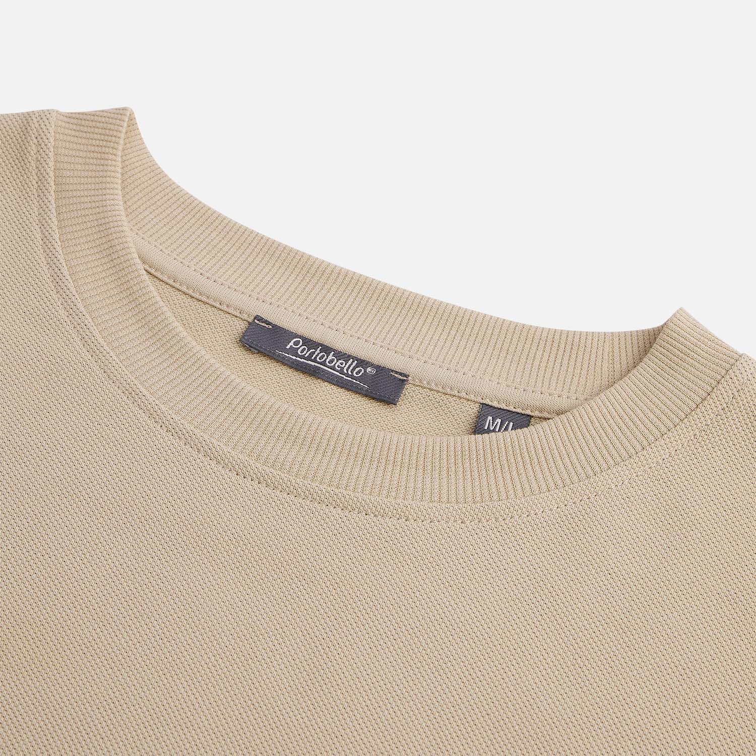 Футболка унисекс премиум Аура (Aura), 100% хлопок 200гр. бежевый, размер M/L