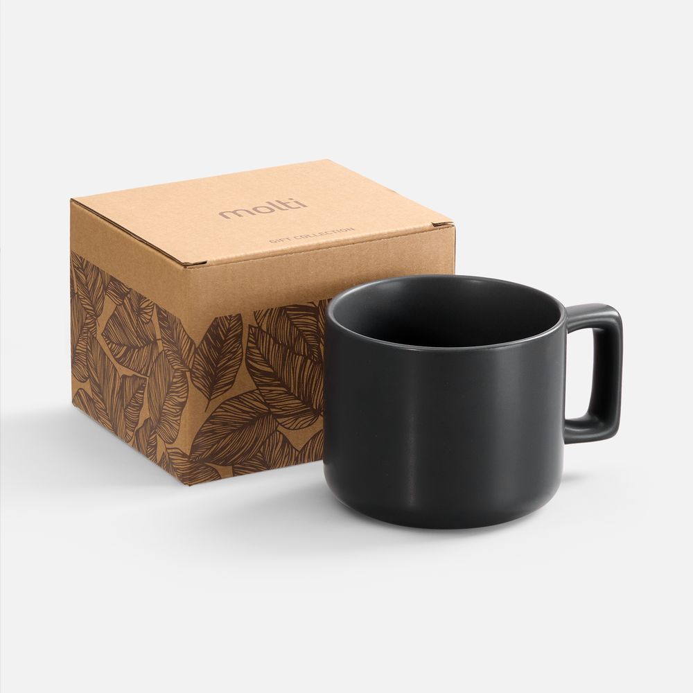 Чашка Jumbo в коробке матовая с логотипом Molti | Print Logo