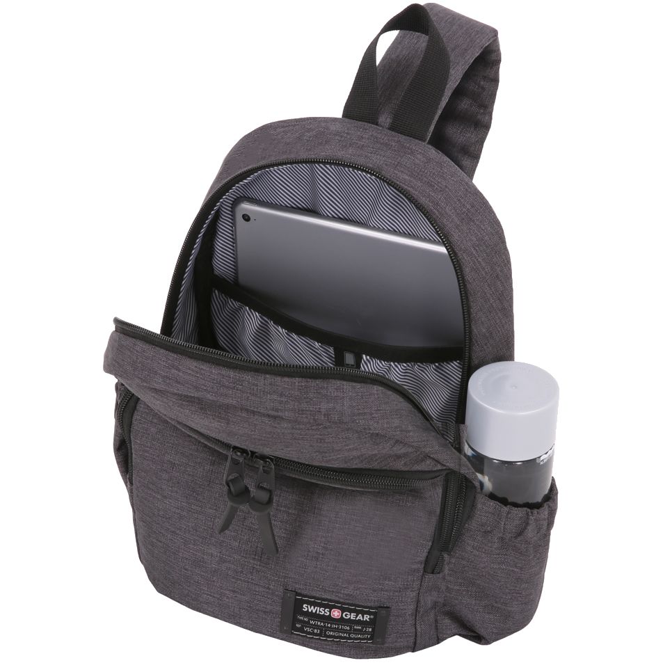 Рюкзак на одно плечо Swissgear Grey Heather фото на сайте Print Logo.
