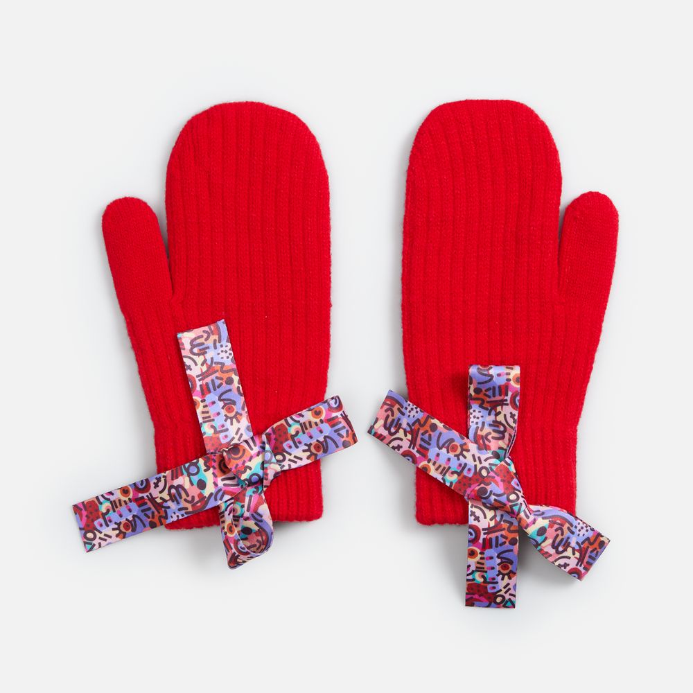 Варежки HappyGo, красные, размер L/XL