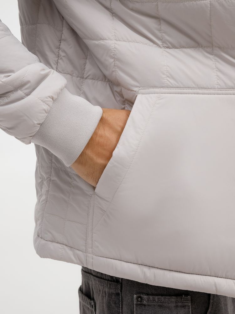 Куртка унисекс Warmbridge, светло-серая, размер XXL