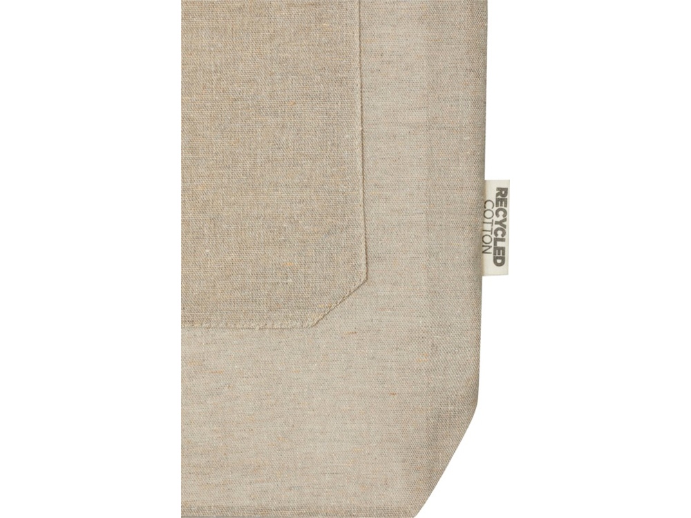 Эко-сумка Pheebs объемом 9 л из переработанного хлопка плотностью 150 г/м2 с передним карманом, heat