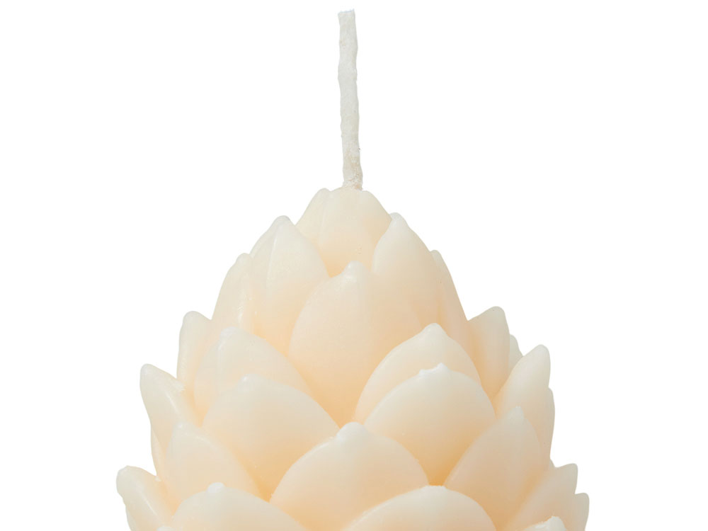 Свеча Шишка, молочный