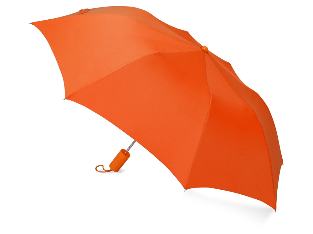 Зонт складной Tulsa, полуавтоматический, 2 сложения, с чехлом, оранжевый (P)