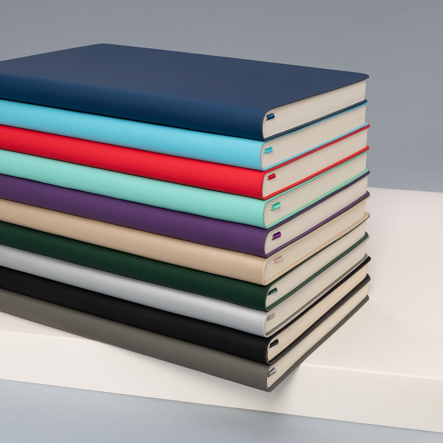 Ежедневник Спарк (Spark) недатированный, синий (с упаковкой, со стикерами)