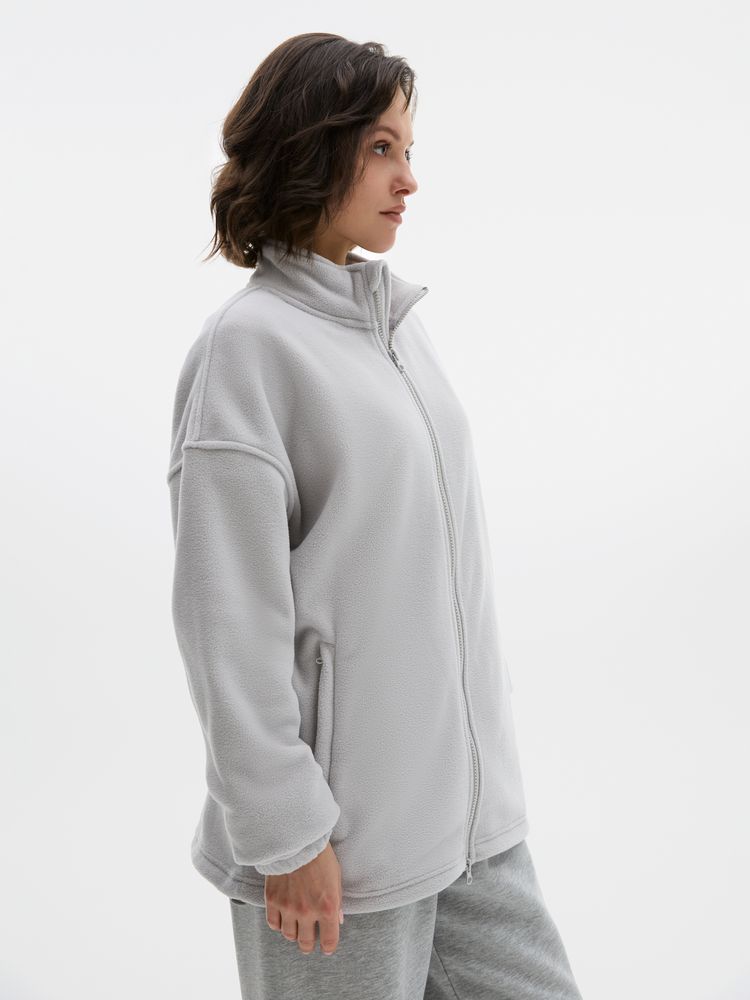 Куртка флисовая унисекс Nebo, светло-серая, размер L