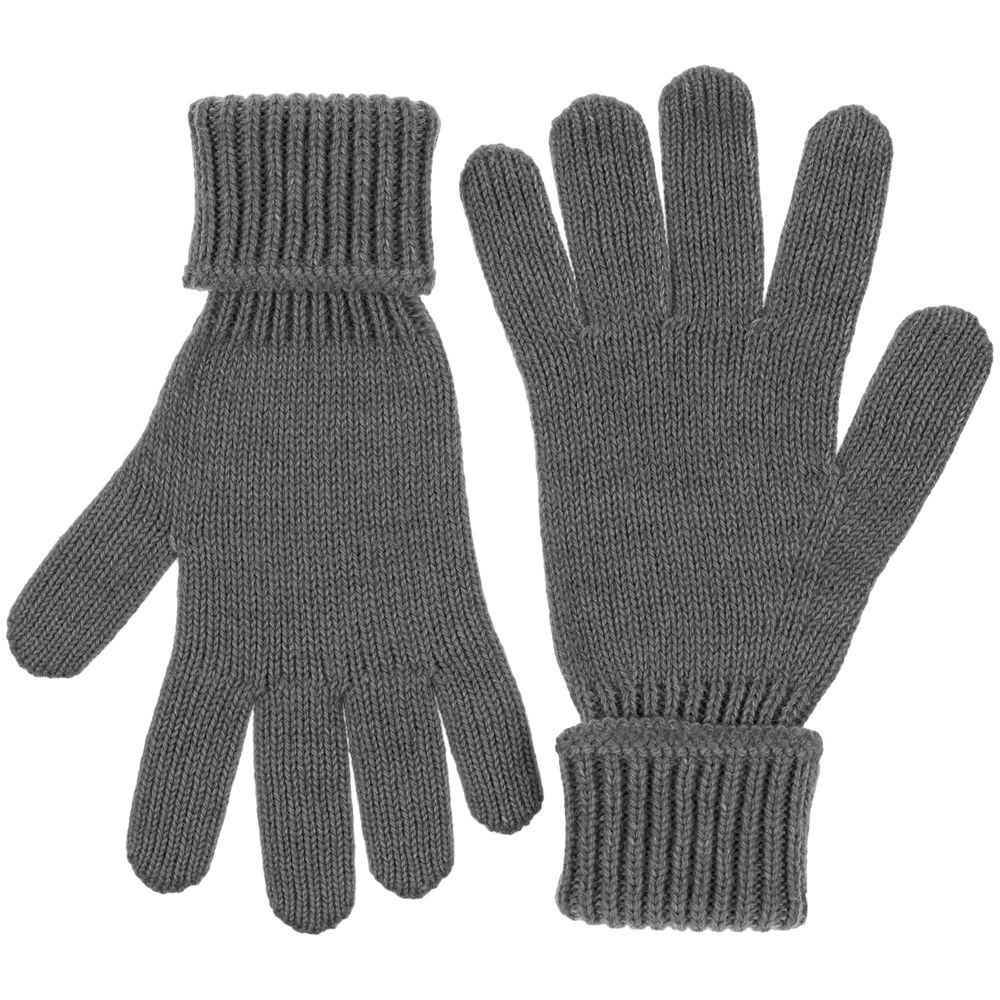 Перчатки Alpine, серый меланж, размер S/M