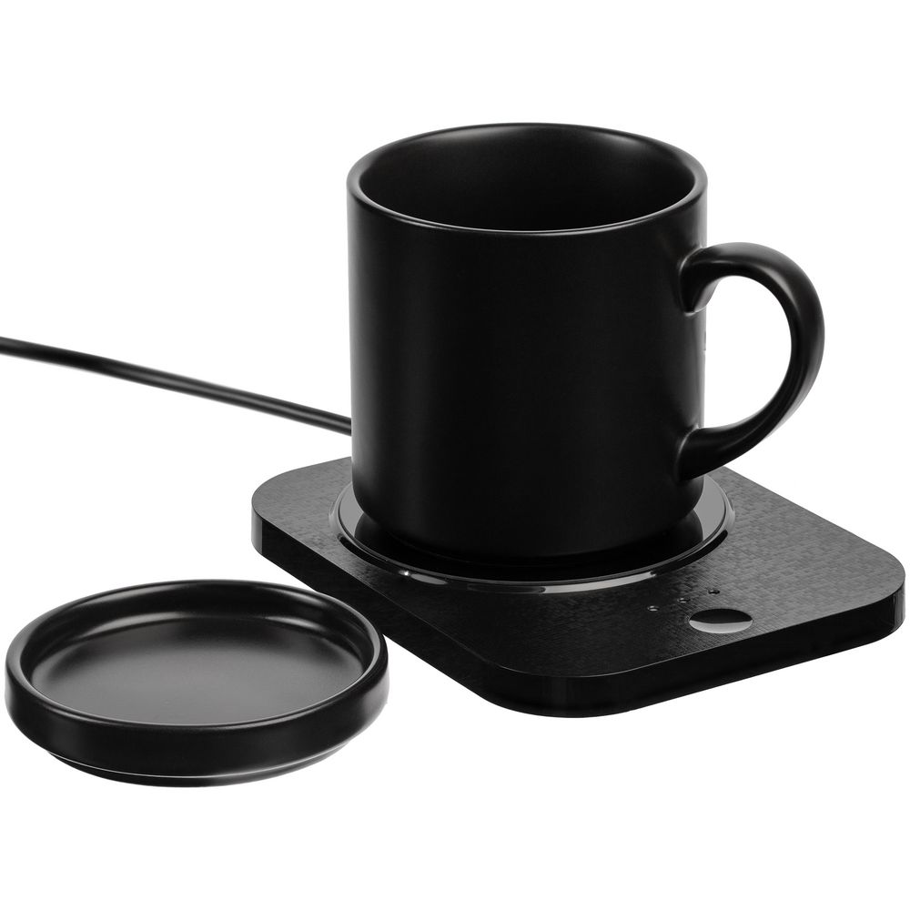 Кружка с подогревом и беспроводной зарядкой dualBase plus фото на сайте Print Logo.