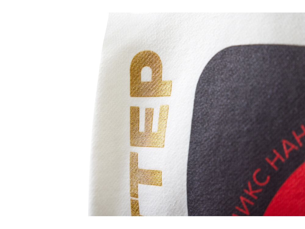 Худи оверсайз Alpha.01 унисекс, молочный, все виды нанесения на текстиле на одной толстовке