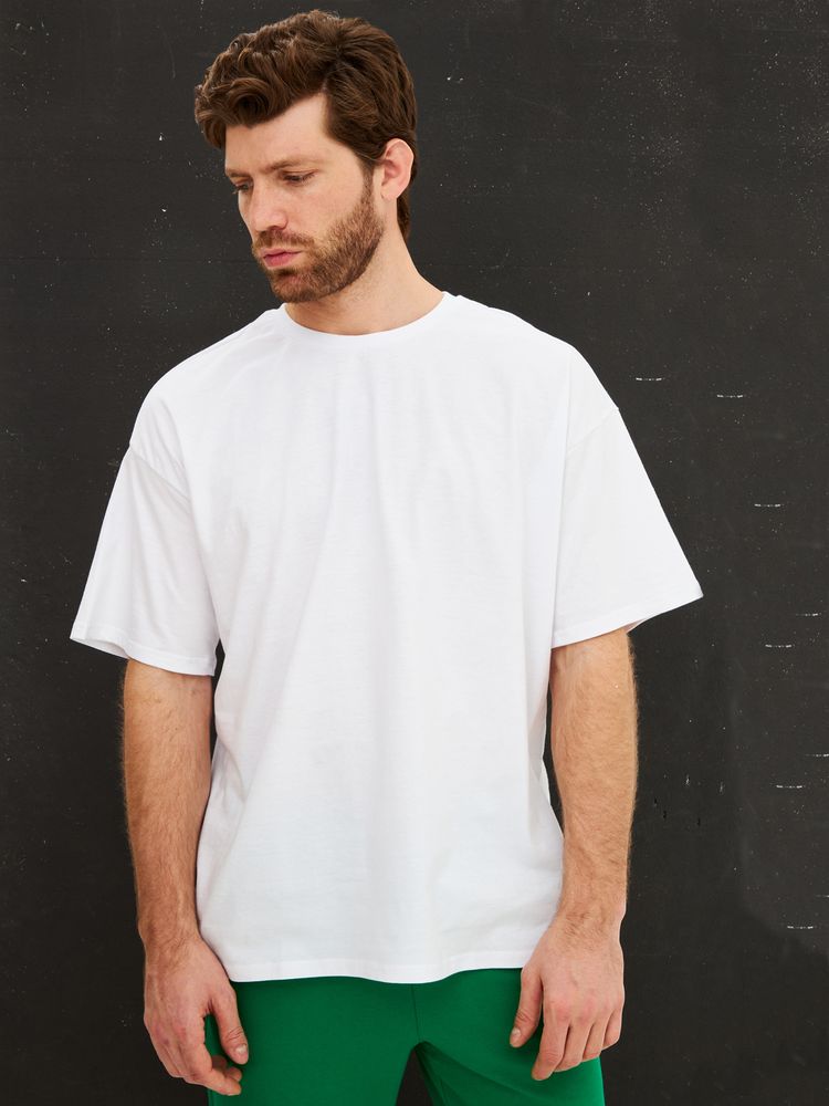 Футболка Oversize Premium с логотипом Uzcotton | Print Logo