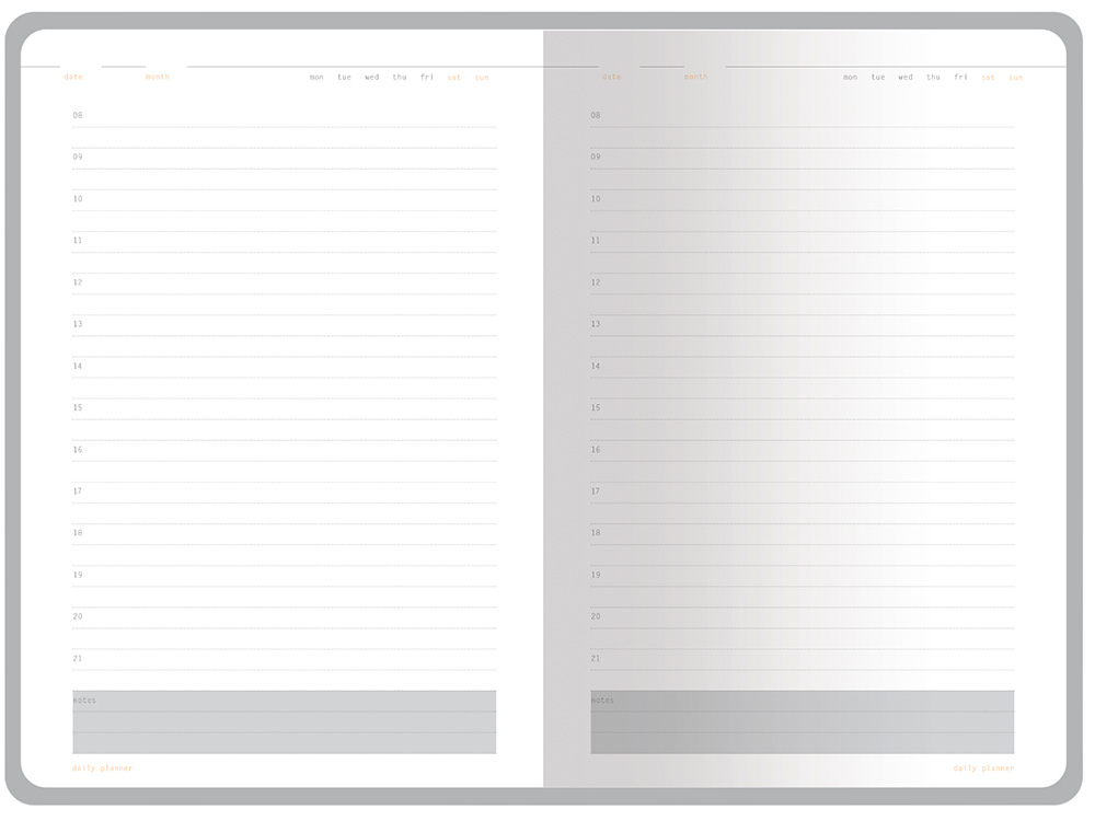 Ежедневник А5 недатированный Mercury, темно-синий