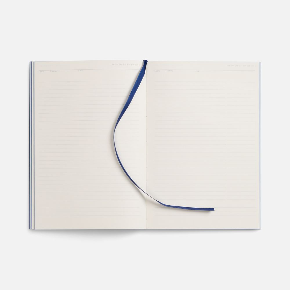 Ежедневник Flat, недатированный, синий