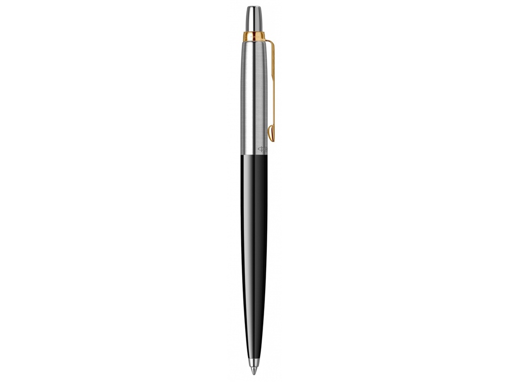 Шариковая ручка Parker Jotter K160, цвет: Black/GT, стержень: M, цвет чернил: blue, в подарочной упаковке.