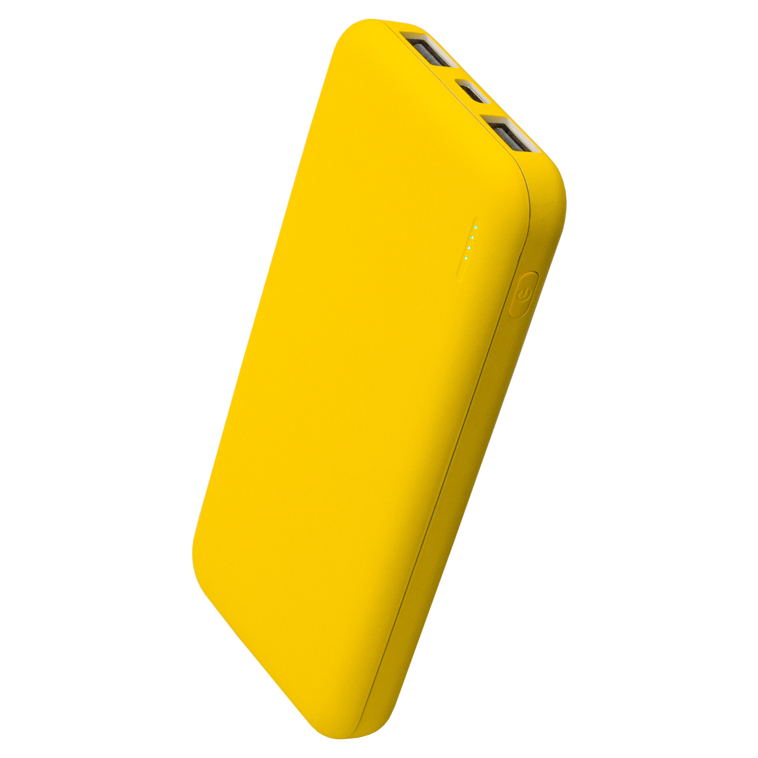 Внешний аккумулятор с подсветкой Люче (Luce) Lemoni 10000 mAh, желтый