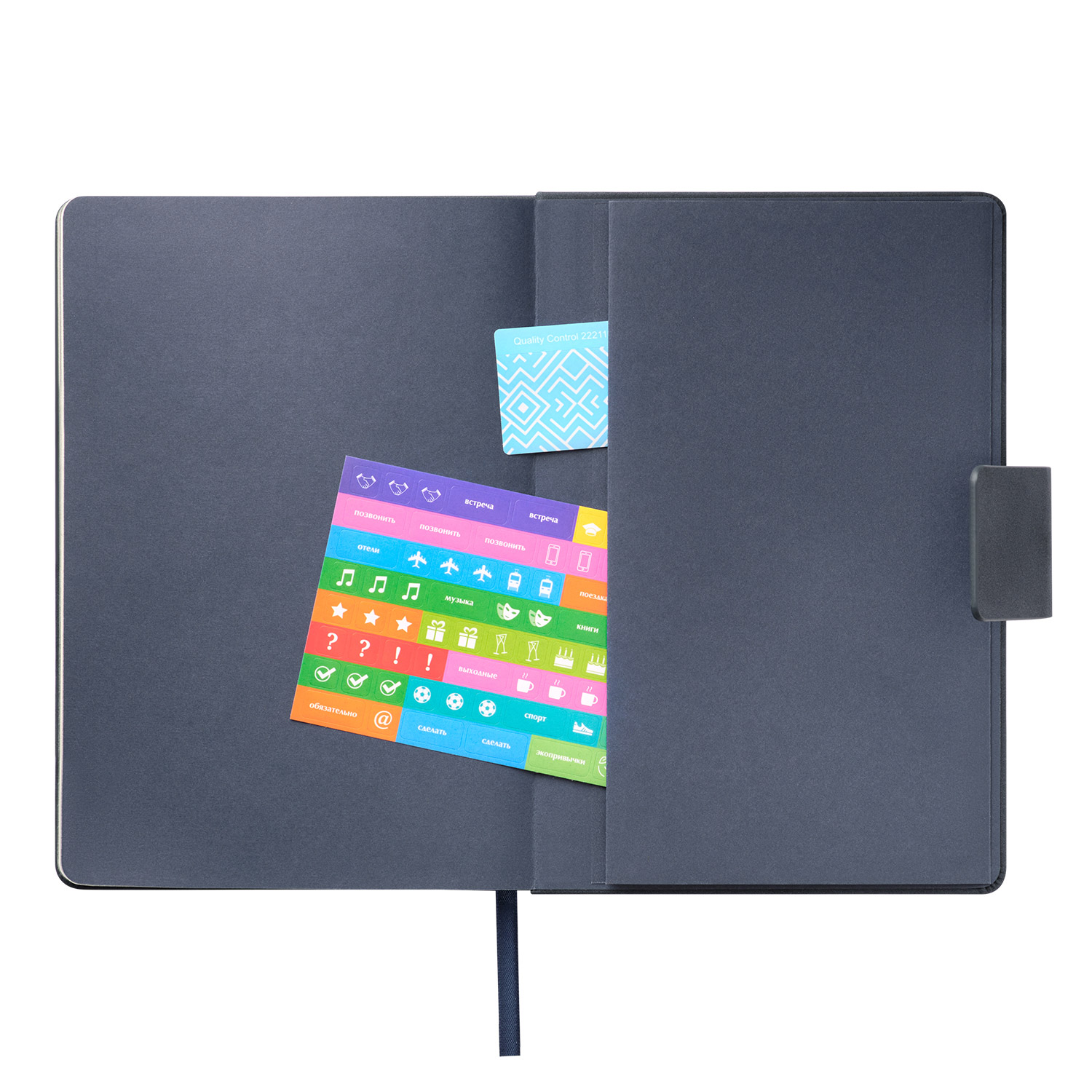 Ежедневник Риц (Ritz) недатированный, синий, твердая обложка