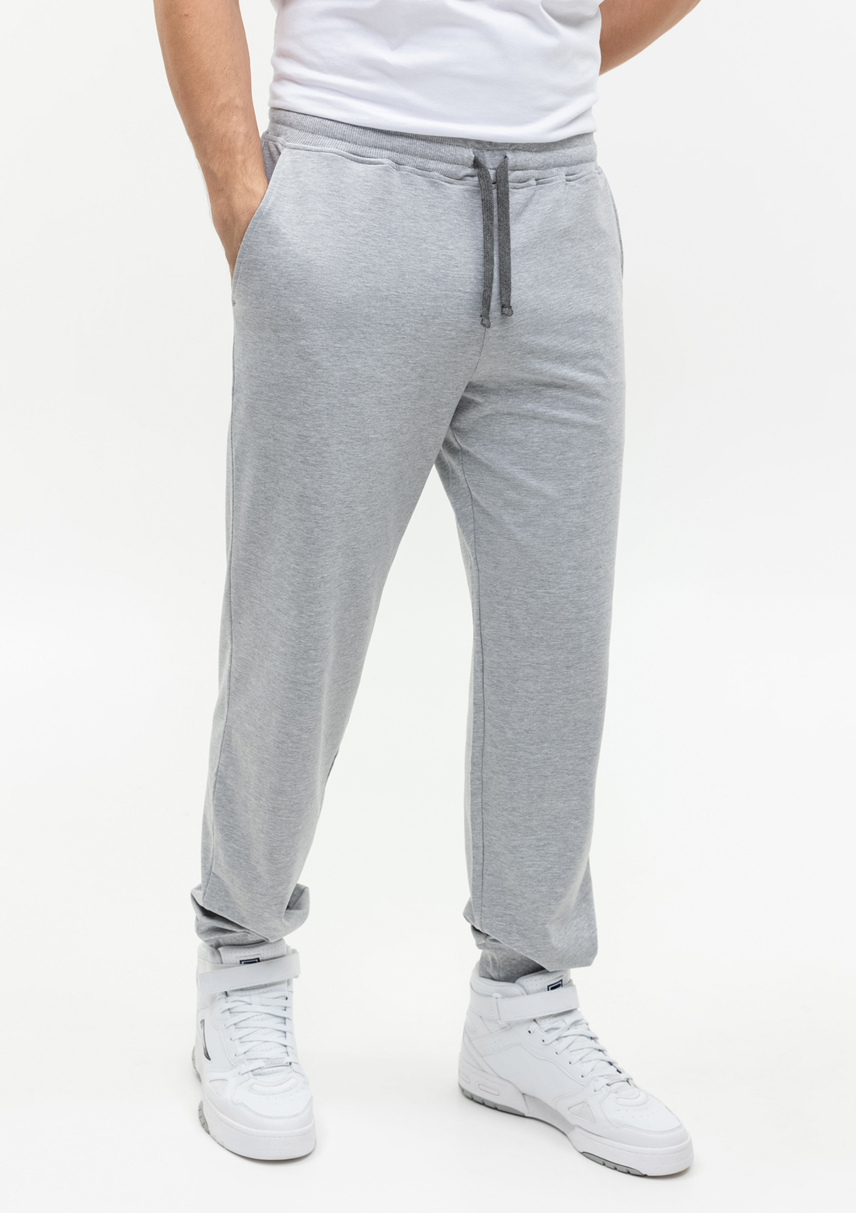 Брюки мужские STAN футер без начёса, 260, 62, Серый меланж,  (50/60)  (56/XXXL)