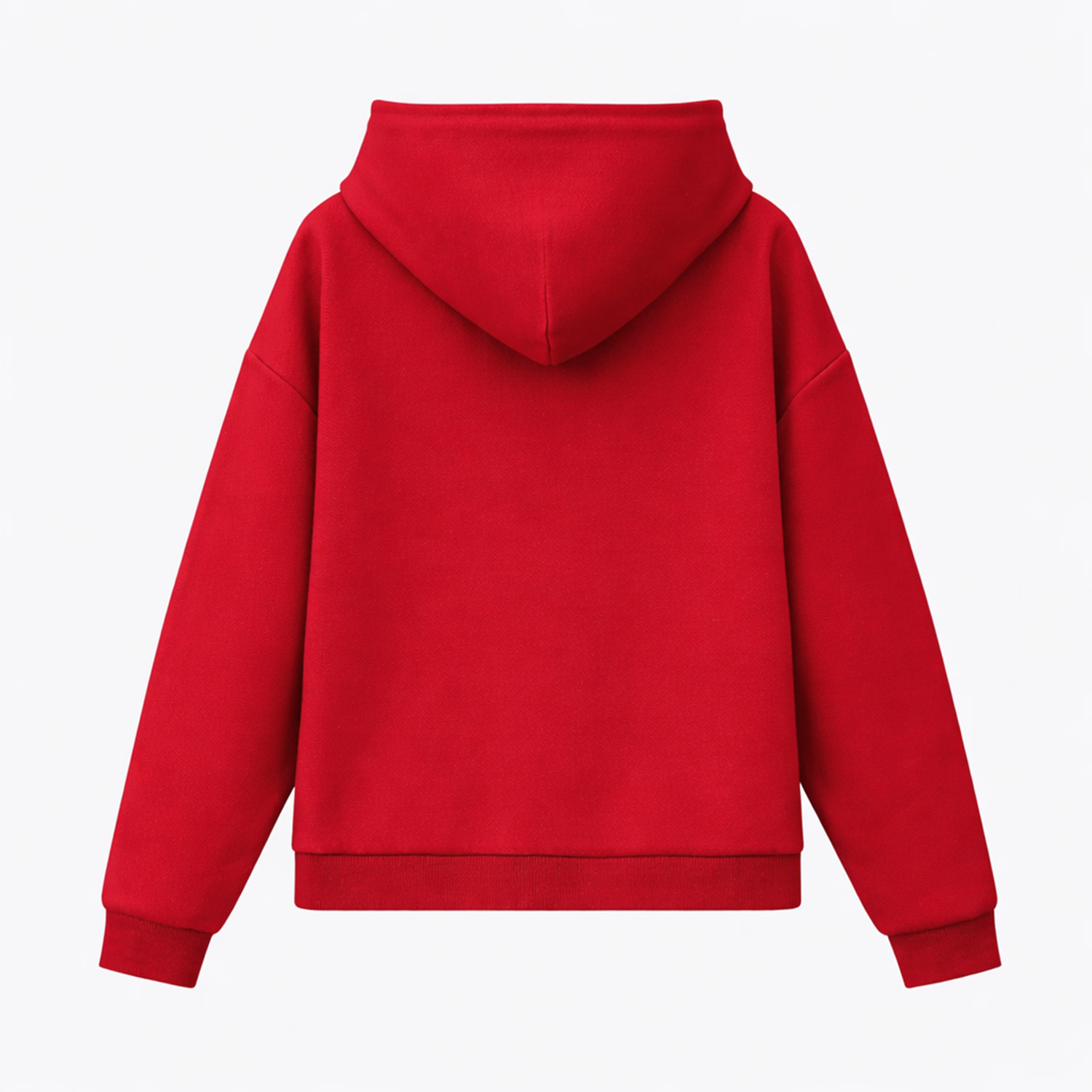 Худи релакс унисекс Баланс, с начесом, красный