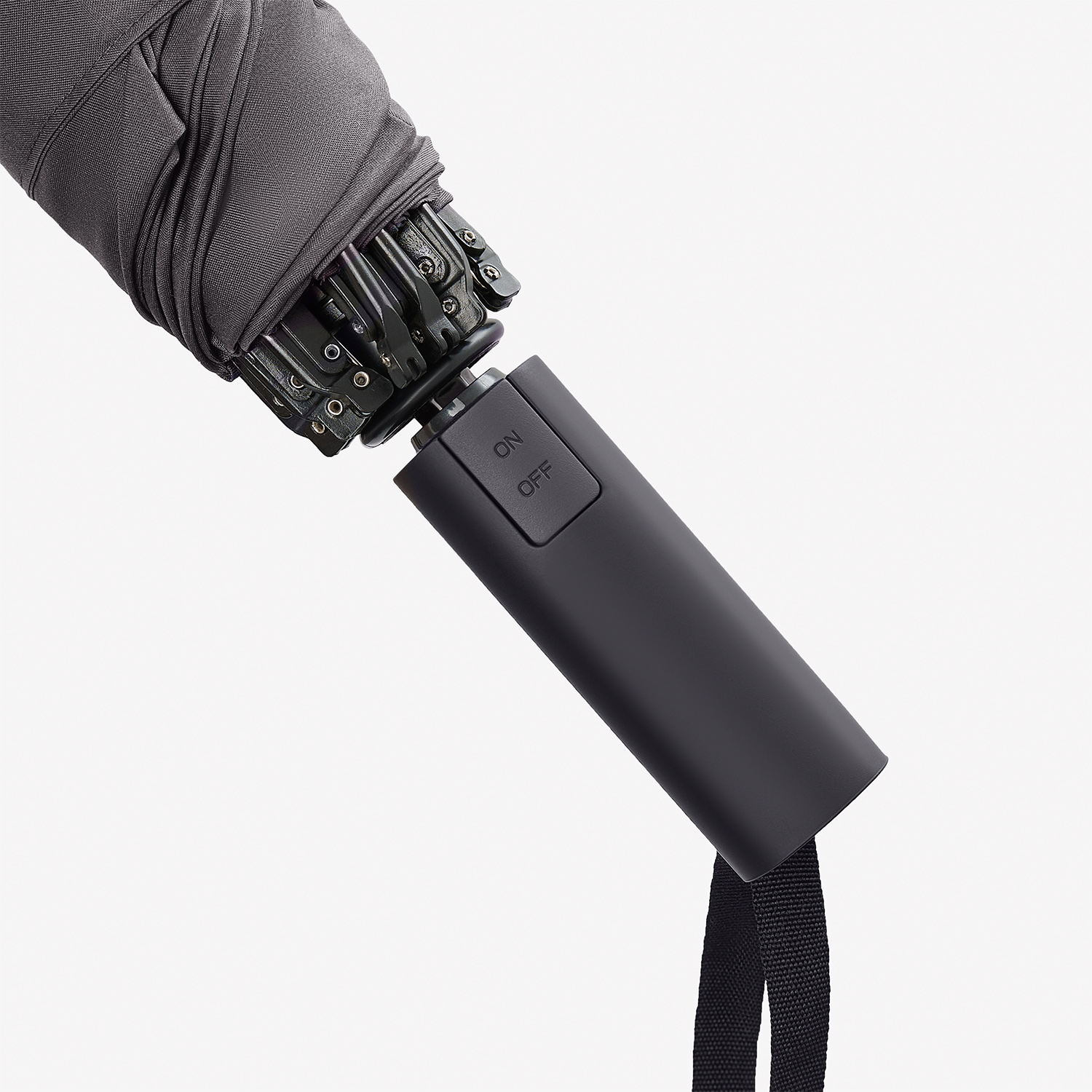 Зонт обратного сложения Олимп (Olymp), синий фото на сайте Print Logo.