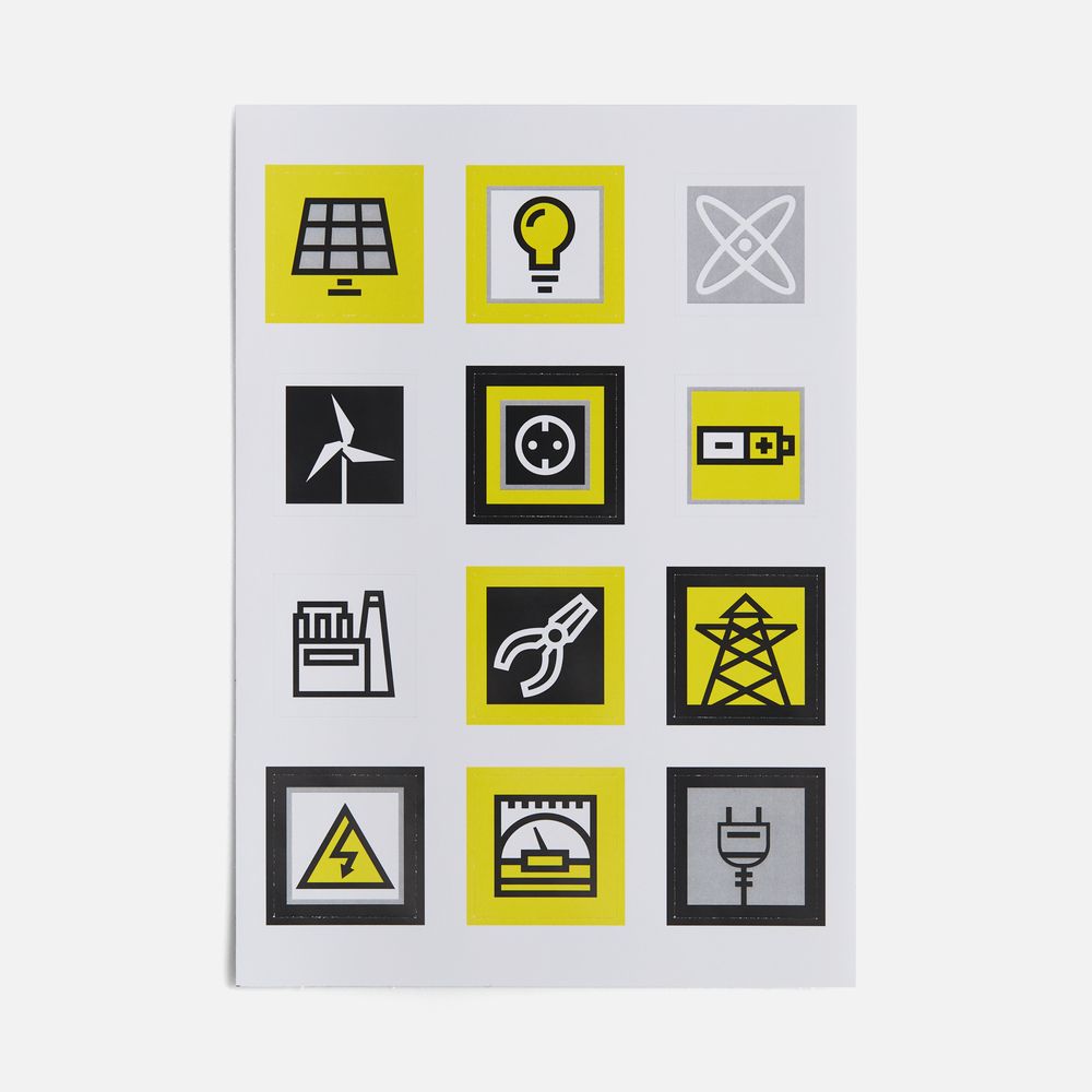 Стикерпак бумажный Industry с логотипом сделано в России | Print Logo