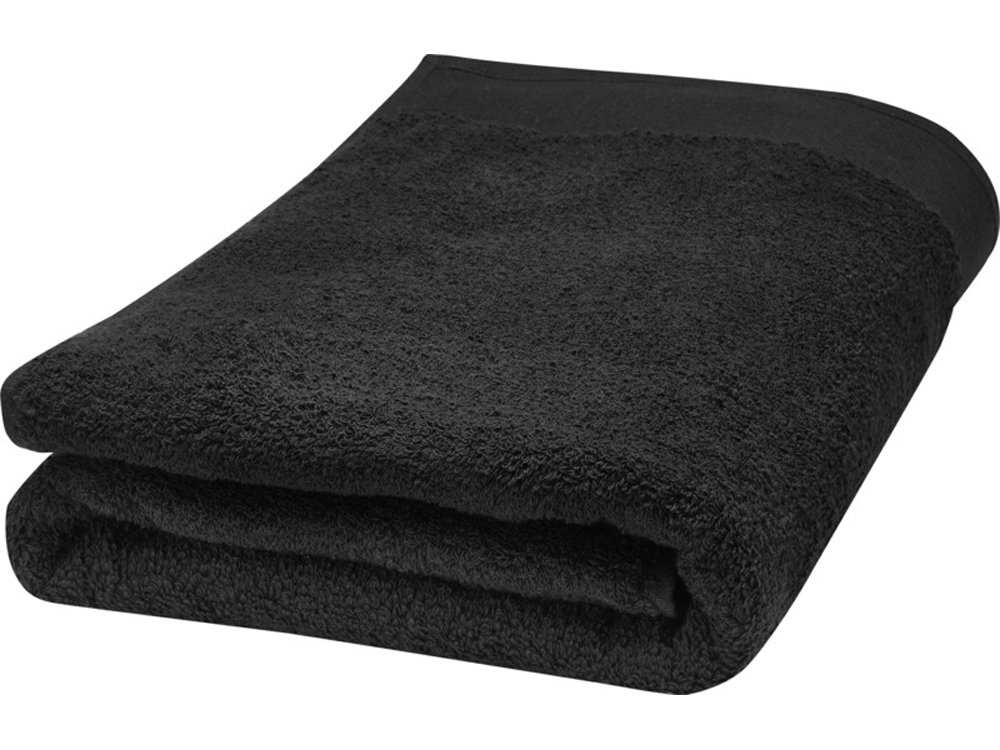 Полотенце для ванны Ellie из хлопка плотностью 550 г/м2 и размером 70x140 см, черный