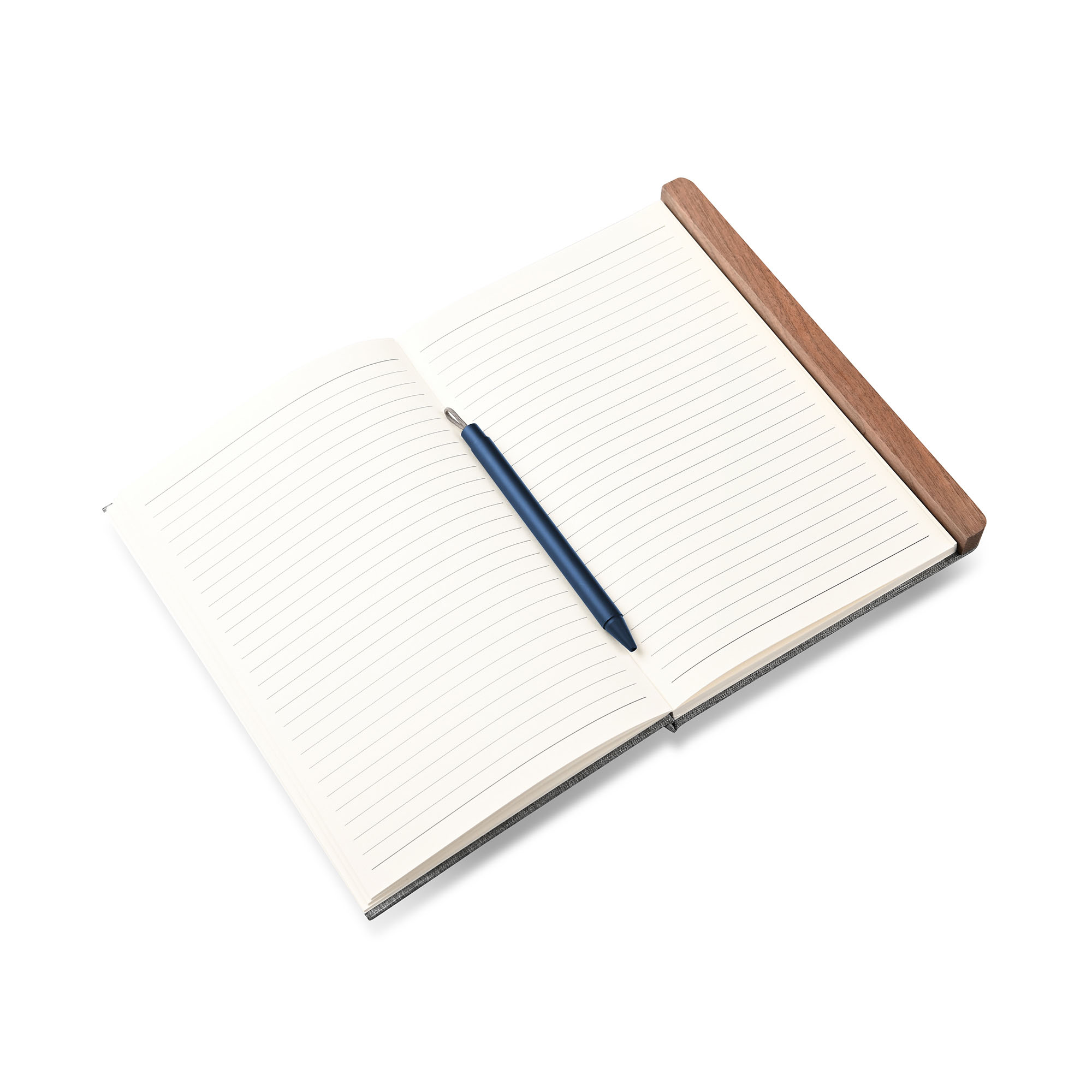 Блокнот с ручкой в ореховом магнитном пенале фото на сайте Print Logo.