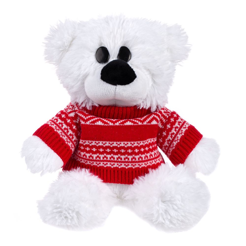 Плюшевый мишка Teddy в вязаном свитере на заказ фото на сайте  Print Logo.