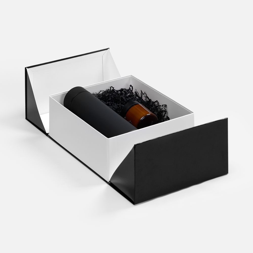 Коробка складная Foldream, S — пример нанесения логотипа () | Print Logo