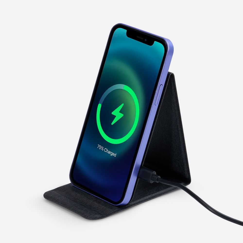 Подставка для смартфона с беспроводной зарядкой Kickstand с логотипом Molti | Print Logo