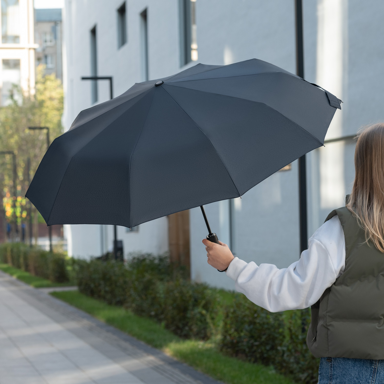 Зонт складной Леванте (Levante), черный