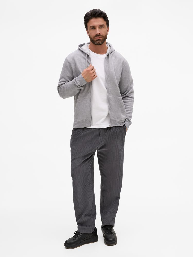 Толстовка унисекс Stone серый меланж, размер XL