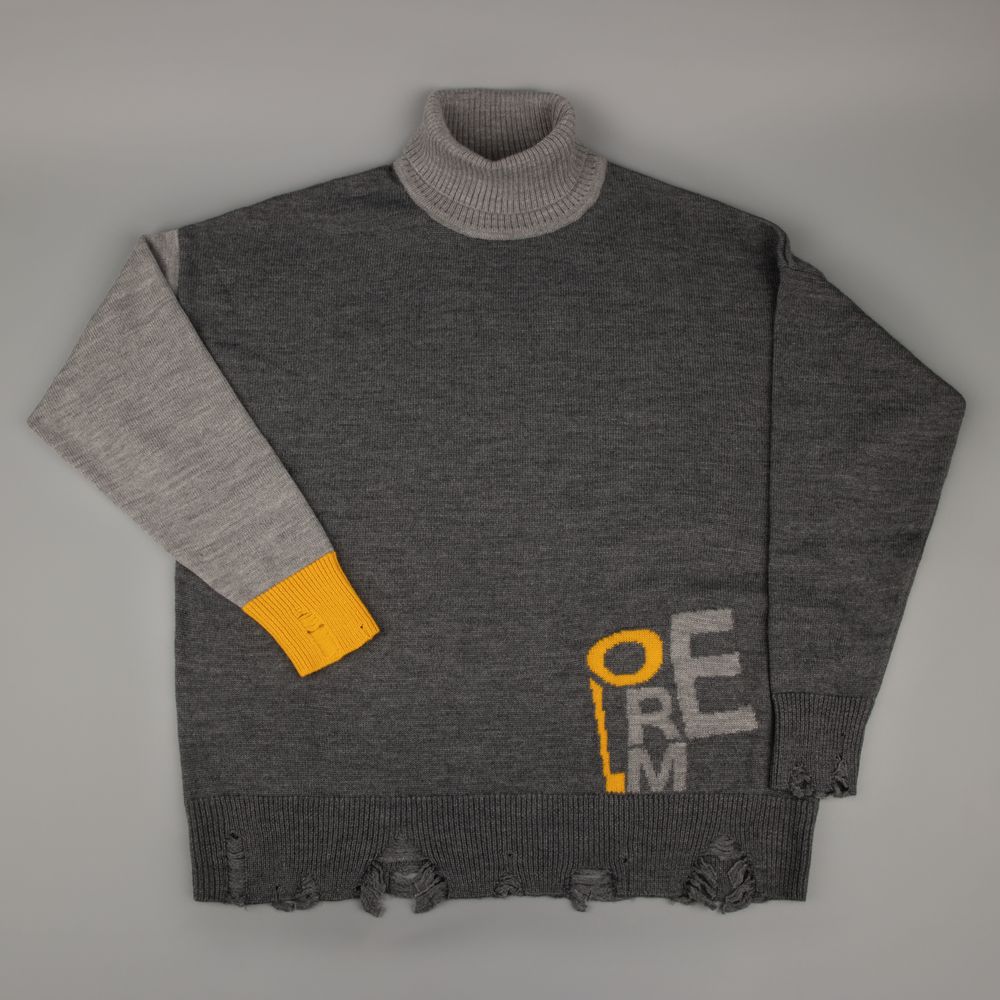 Свитер оверсайз Tricksy Net Grunge на заказ, полушерсть, размер L/XL