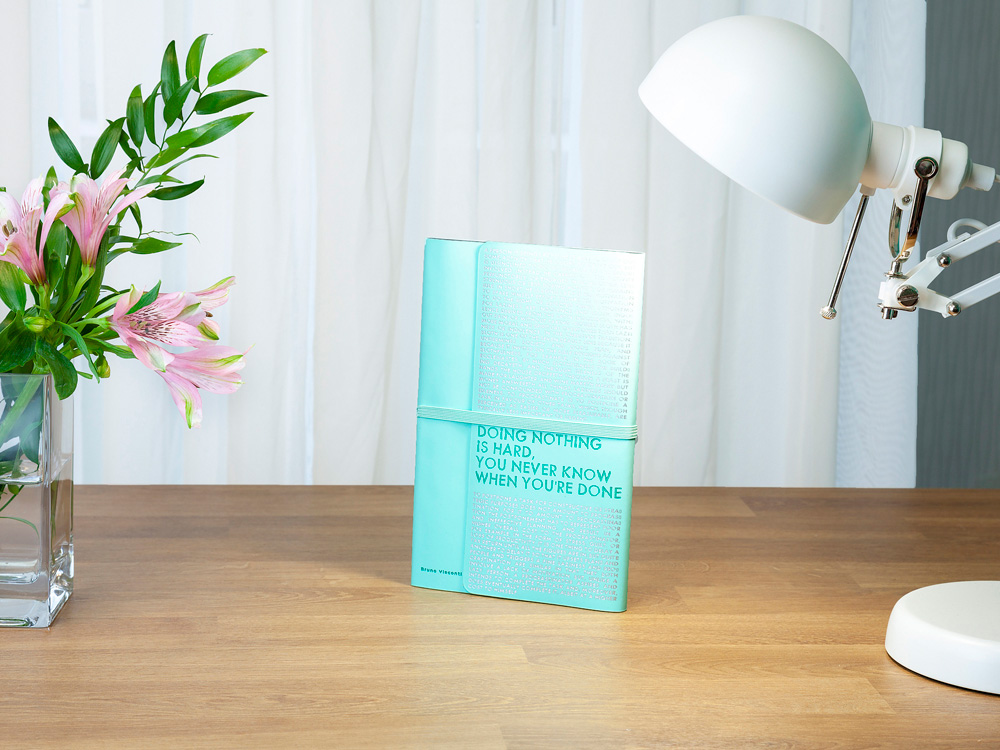 Ежедневник недатированный А5 Bilbao, зефирный мятный (Р)