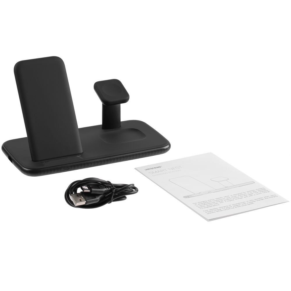 Зарядная станция Smart Nest — пример нанесения логотипа (Uniscend) | Print Logo