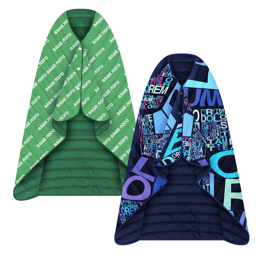 Плед-пончо Blanket Print на заказ с логотипом сделано в России | Print Logo