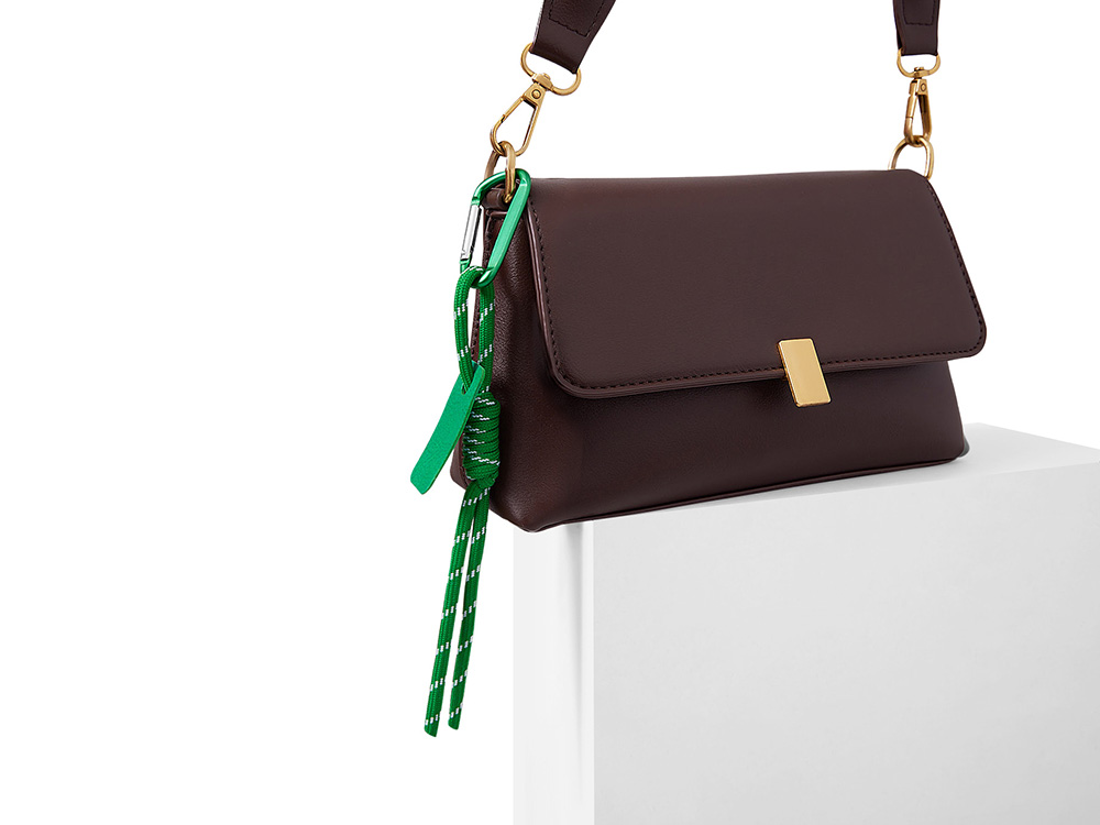 Брелок-веревочка на карабине Trinket, зеленый