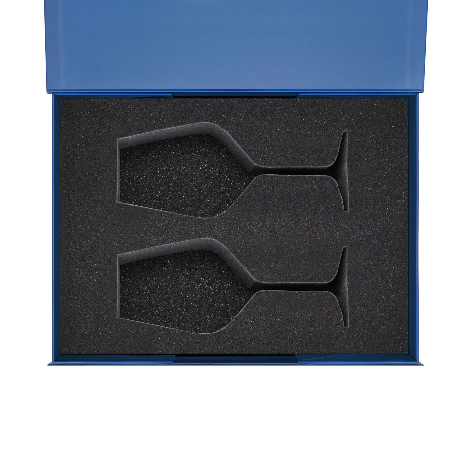 Ложемент под 2 бокала для вина в среднюю коробку-трансформер (арт. 695721) — пример нанесения логотипа (Portobello подарочная упаковка) | Print Logo