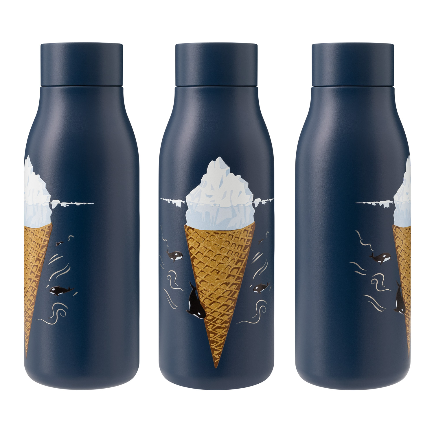 Термобутылка вакуумная герметичная Севилла, синяя