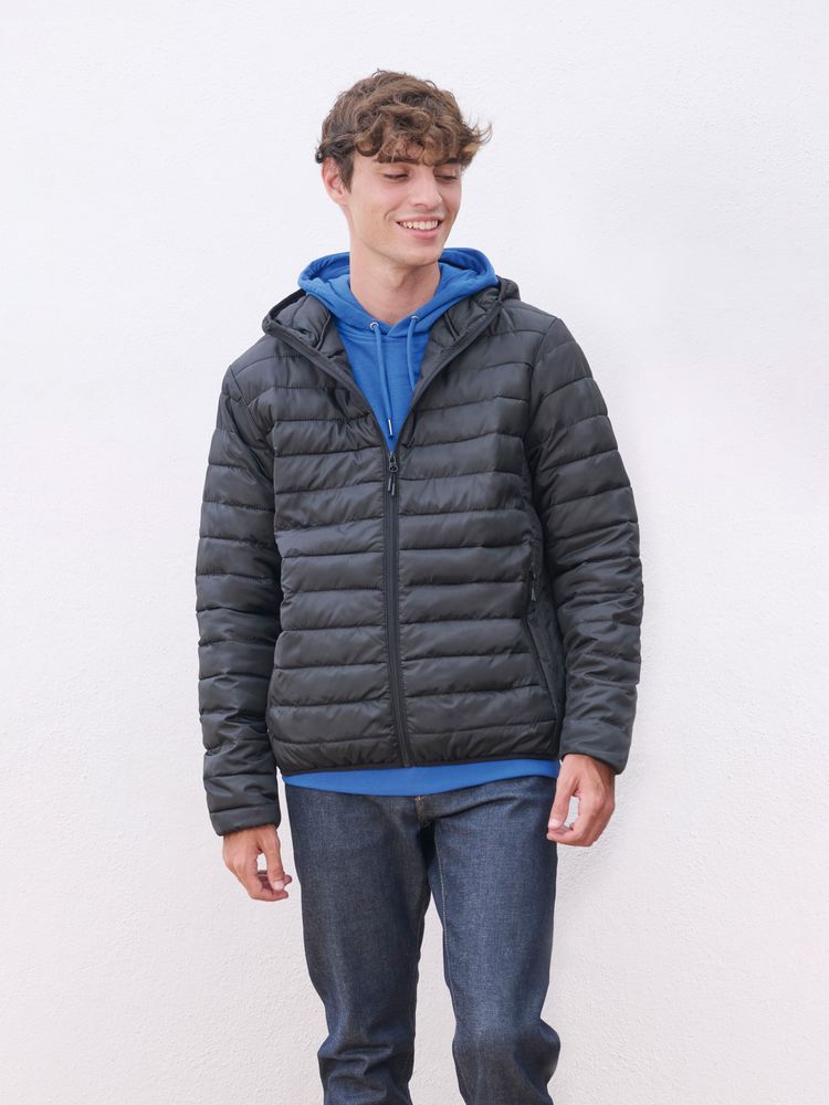 Куртка с капюшоном мужская Stream Men, черная, размер L